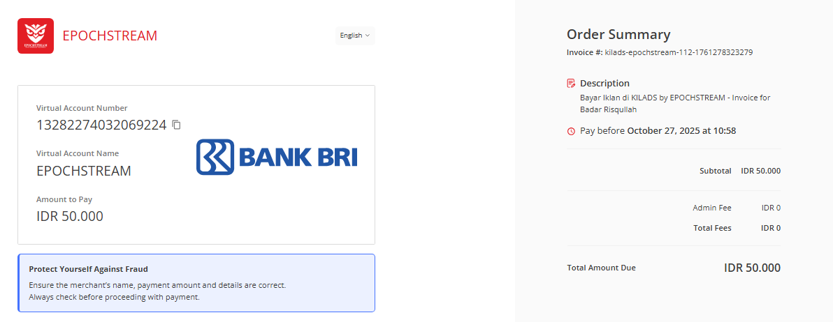 1 - Cara Transfer Uang Melalui BRI Virtual Account - EPOCHSTREAM AFFILIATE
